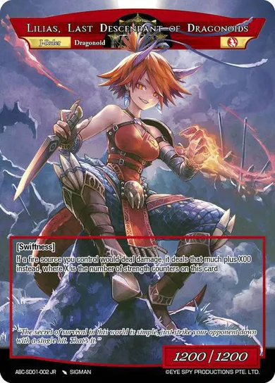 Lilias, Last Descendant of Dragonoids