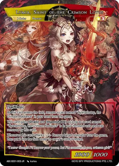 Lumia, Saint of the Crimson Lotus