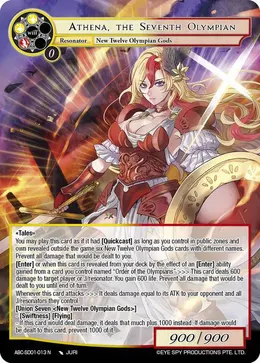 Athena, the Seventh Olympian