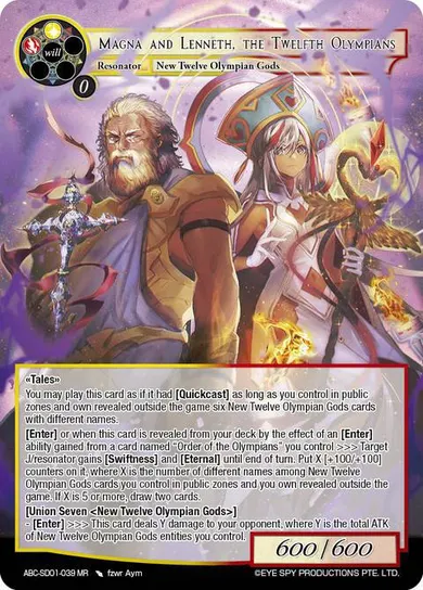 Magna and Lenneth, the Twelfth Olympians
