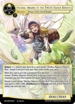 Olgaria, Member of the Twelve Sacred Knights
