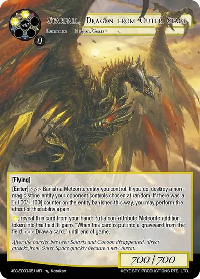 Starfall, Dragon from Outer Space