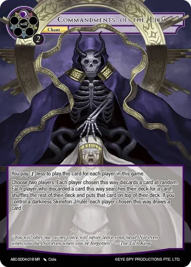 Commandments of the Lich