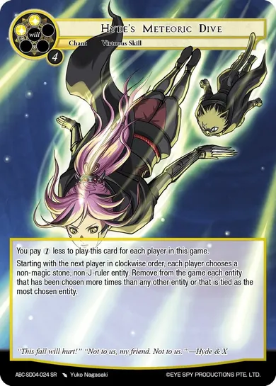 Hyde's Meteoric Dive