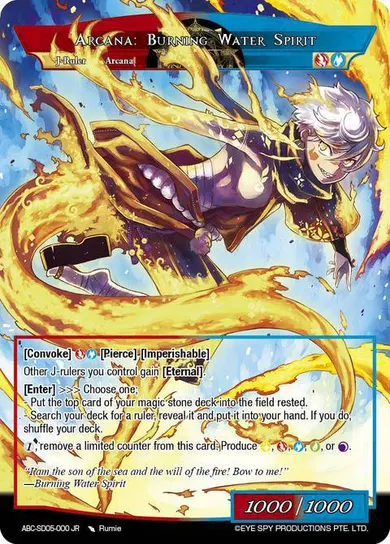 Arcana: Burning Water Spirit