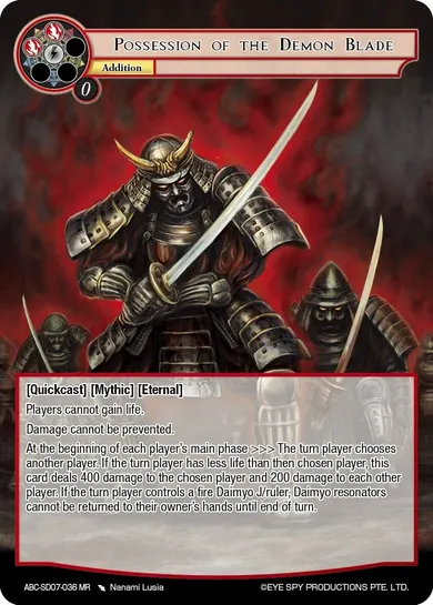 Possession of the Demon Blade