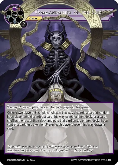 Commandments of the Lich