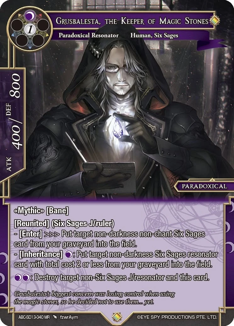 Grusbalesta, the Keeper of Magic Stones