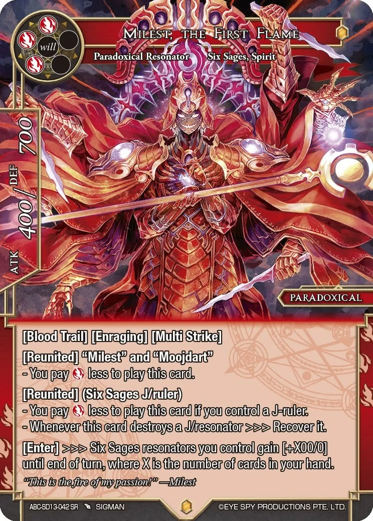 Milest, the First Flame