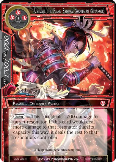 Ushuah, the Flame Samurai Swordman (Stranger)
