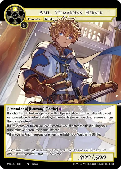 Abel, Velmardian Herald