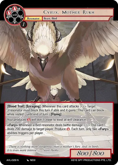 Cyrux, Mother Rukh