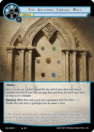 The Archway, Library Wall
