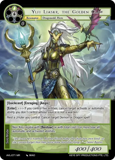 Ylfi Liaskr, the Golden Claw