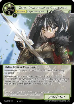 Zeru, Dragonslayer Commander