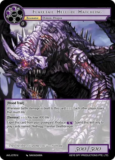 Flaretail Hellfire Hatchling