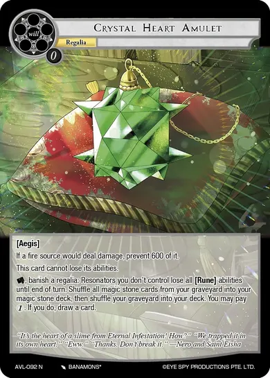 Crystal Heart Amulet