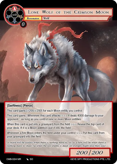 Lone Wolf of the Crimson Moon