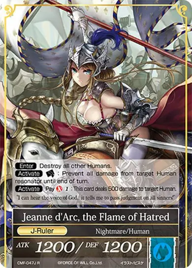 Jeanne d'Arc, the Flame of Hatred
