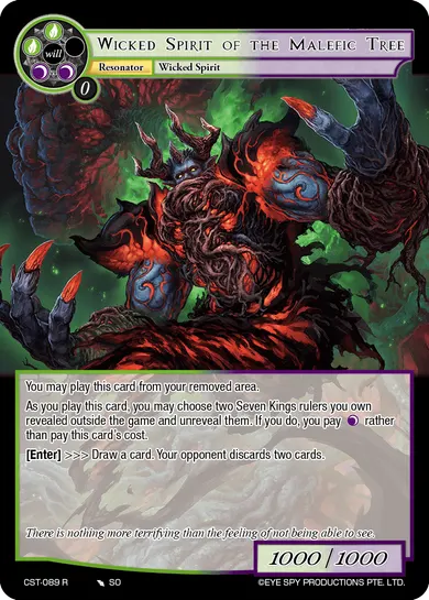 Wicked Spirit of the Malefic Tree