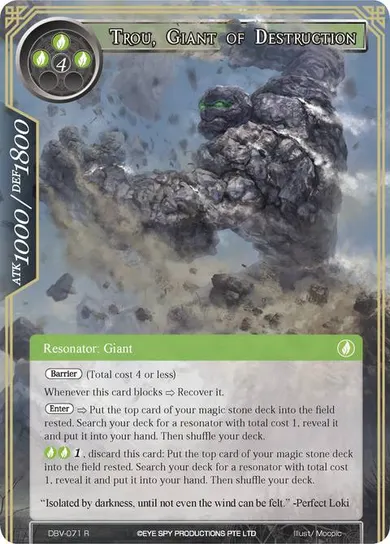 Trou, Giant of Destruction