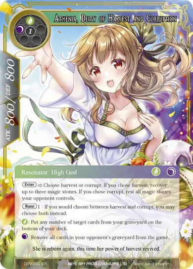 Athenia, Deity of Harvest and Corruption