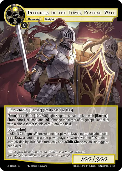 Defenders of the Lower Plateau Wall