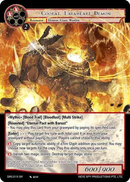 Coorat, Lavaheart Demon