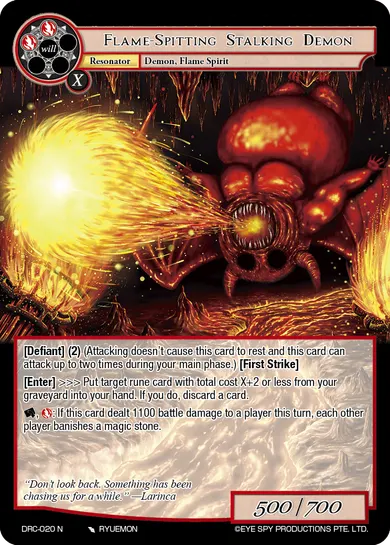 Flame-Spitting Stalking Demon