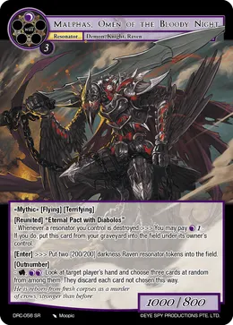 Malphas, Omen of the Bloody Night