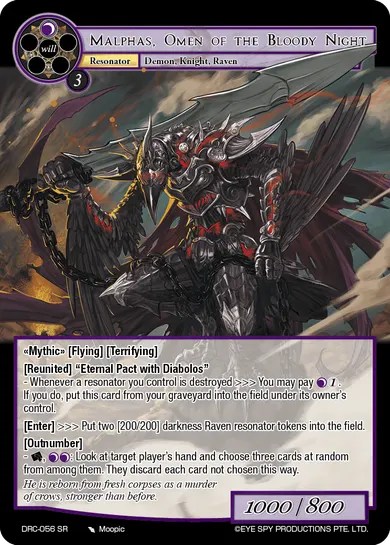 Malphas, Omen of the Bloody Night