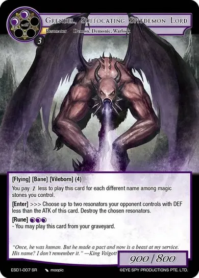 Grendel, Suffocating Spitdemon Lord