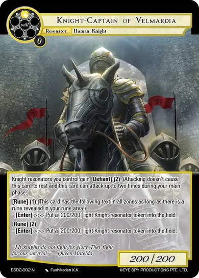 Knight-Captain of Velmardia