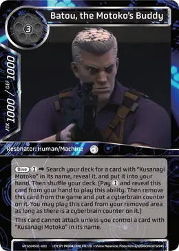 Batou, the Motoko's Buddy