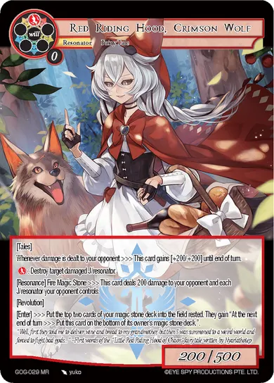 Red Riding Hood, Crimson Wolf