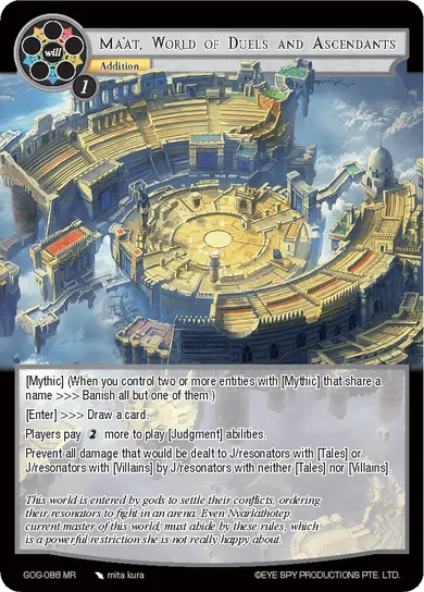 Ma'at, World of Duels and Ascendants