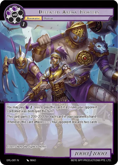 Defeated Arena Fighters