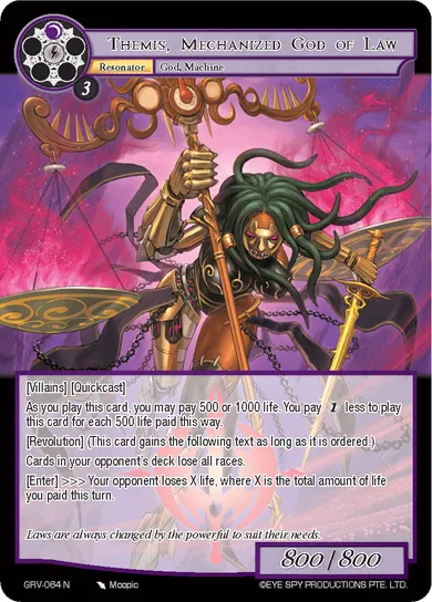 Themis, Mechanized God of Law