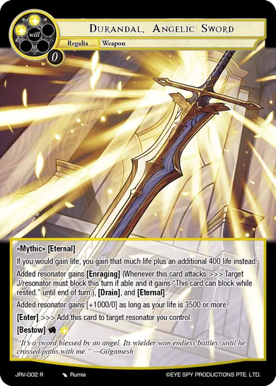 Durandal, Angelic Sword