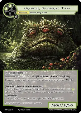 Grashzle, Slumbering Titan