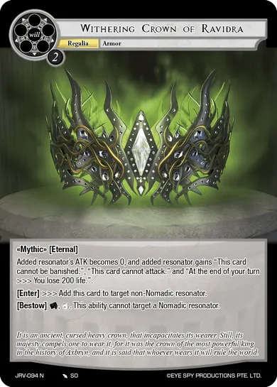 Withering Crown of Ravidra