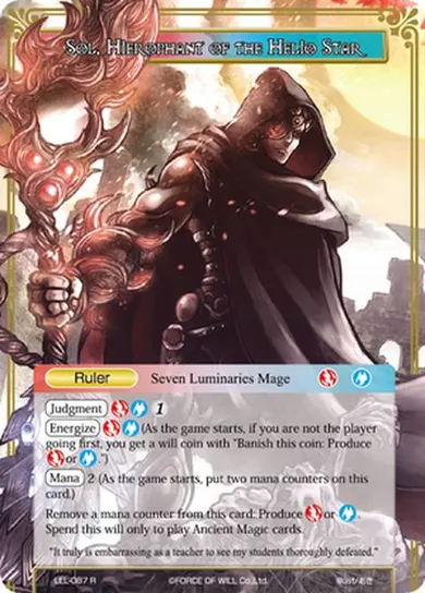 Sol, Hierophant of the Helio Star