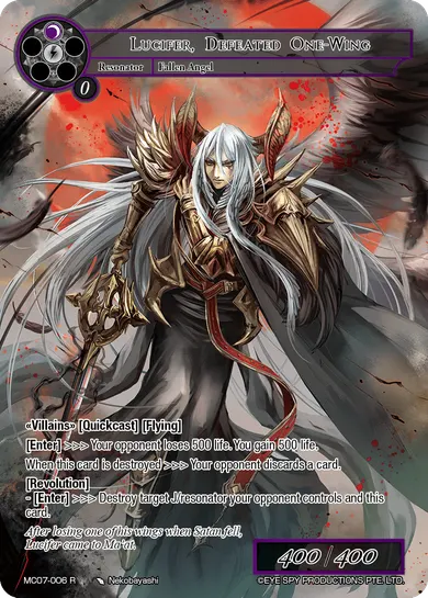 Lucifer, Defeated One-Wing