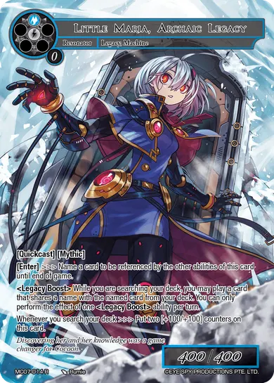 Little Maria, Archaic Legacy