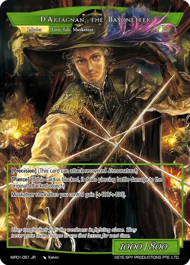 D'Artagnan, the Bayoneteer