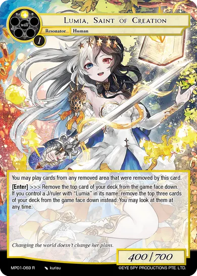 Lumia, Saint of Creation