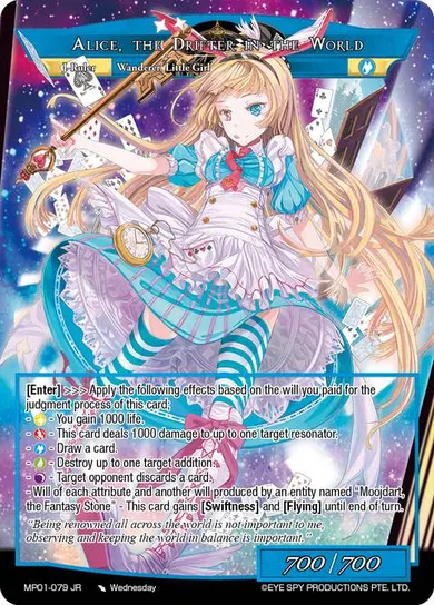 Alice, the Drifter in the World
