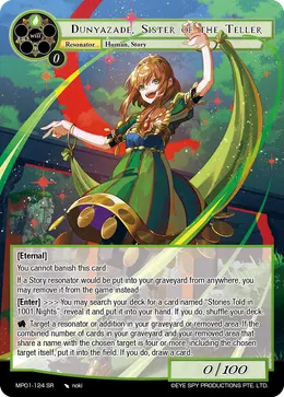 Dunyazade, Sister of the Teller
