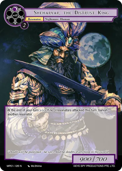 Sheharyar, the Distrust King