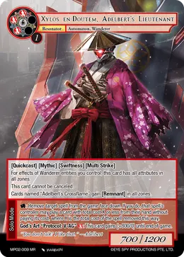 Xylos en-Doutem, Adelbert's Lieutenant